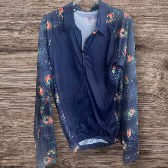 NWOT M Sport 6 Cooling Performance Rodeo Wear. Navy and Peacock. Size Medium - Picture 1 of 4